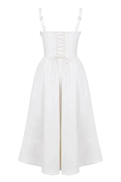 Vestido Midi Moldeador Blanco