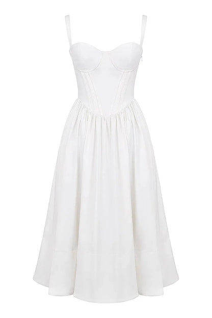 Vestido Midi Moldeador Blanco